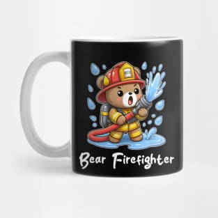 Cute Bear Firefighter Mug